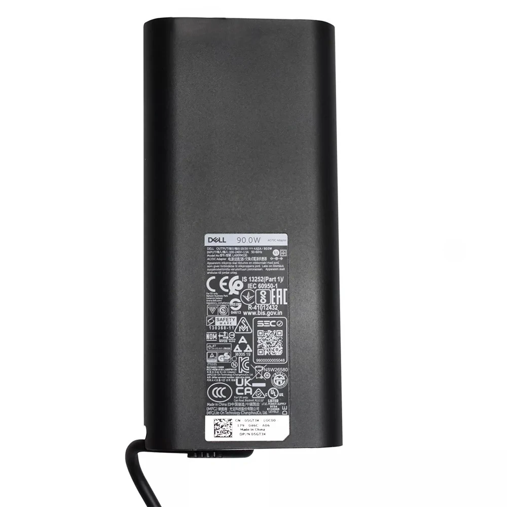 Dell Laptop Adapter Original 90w 19.5v/4.62a | 7.4mm x 5.0mm |Big Pin (Box Seal Opened for Serial No) (No Power Cable Included) view 3